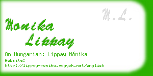monika lippay business card