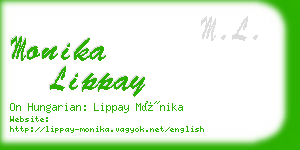 monika lippay business card